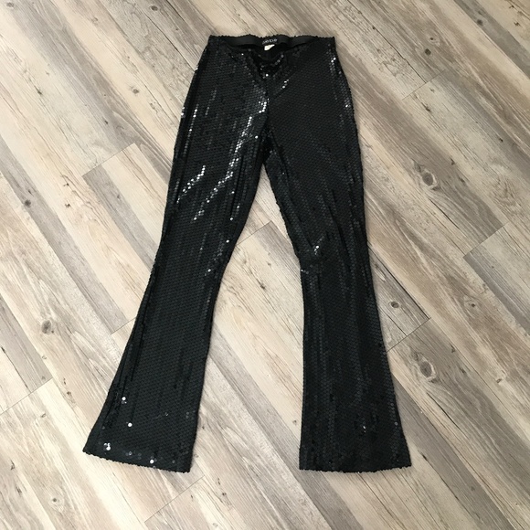 Vintage Y2K Bebe Black Sequin Pants